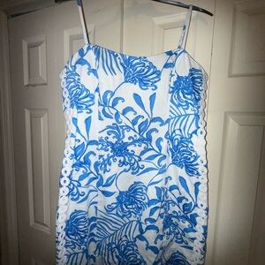 Lilly Pulitzer Blue and White Patterned Dress